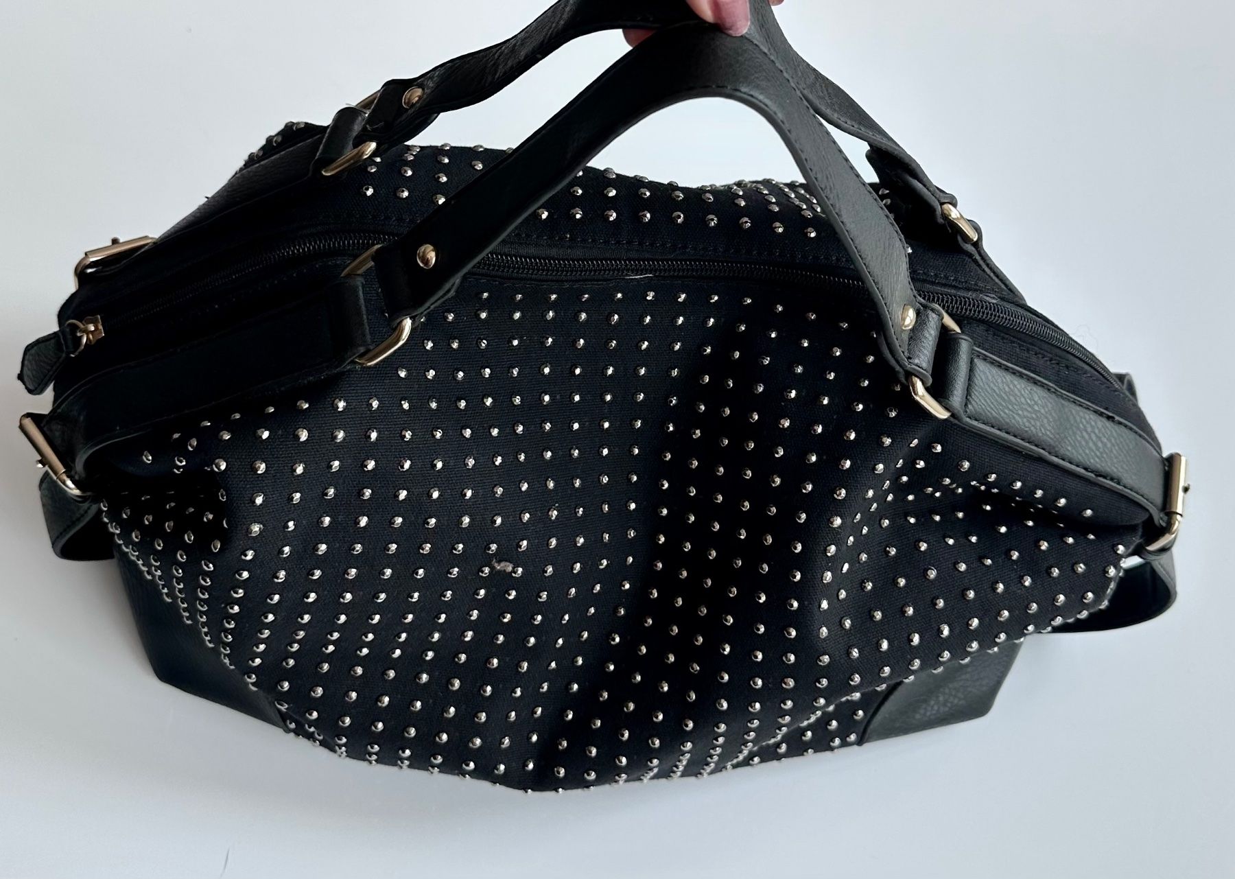 Taschen für Damen: NEU Nieten Handtasche schwarz 50% – Neu und originalverpackt aus Rickenbach b. Wil von sunneschii_ 6