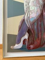 108cmbreitx125cm Handgemaltes Öl Gemälde geheimnisvolle Dame