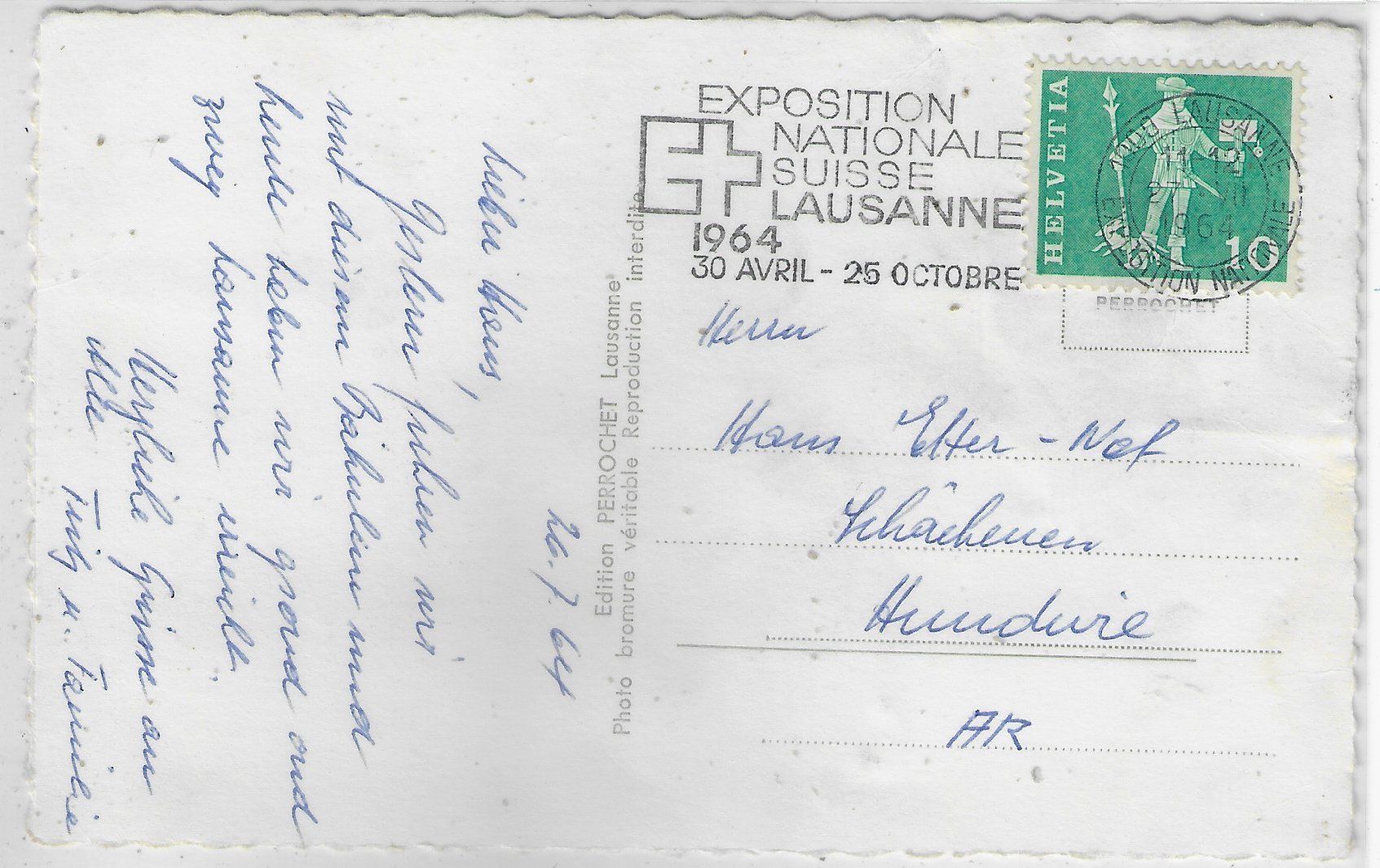 Cartoline postali: Territet-Glion - Le Funiculaire – Usato da Ettingen venduto da Kartenplanet 1