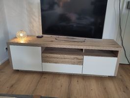 TV-Möbel Holzoptik Weiss gut erhalten
