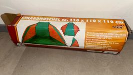 Strandmuschel, Sonnenschutz, Windschutz