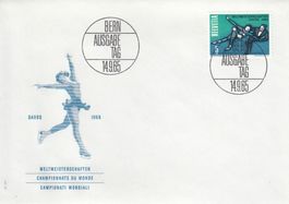 1965 438 Eiskunstlaufen WM in Davos 1 FDC