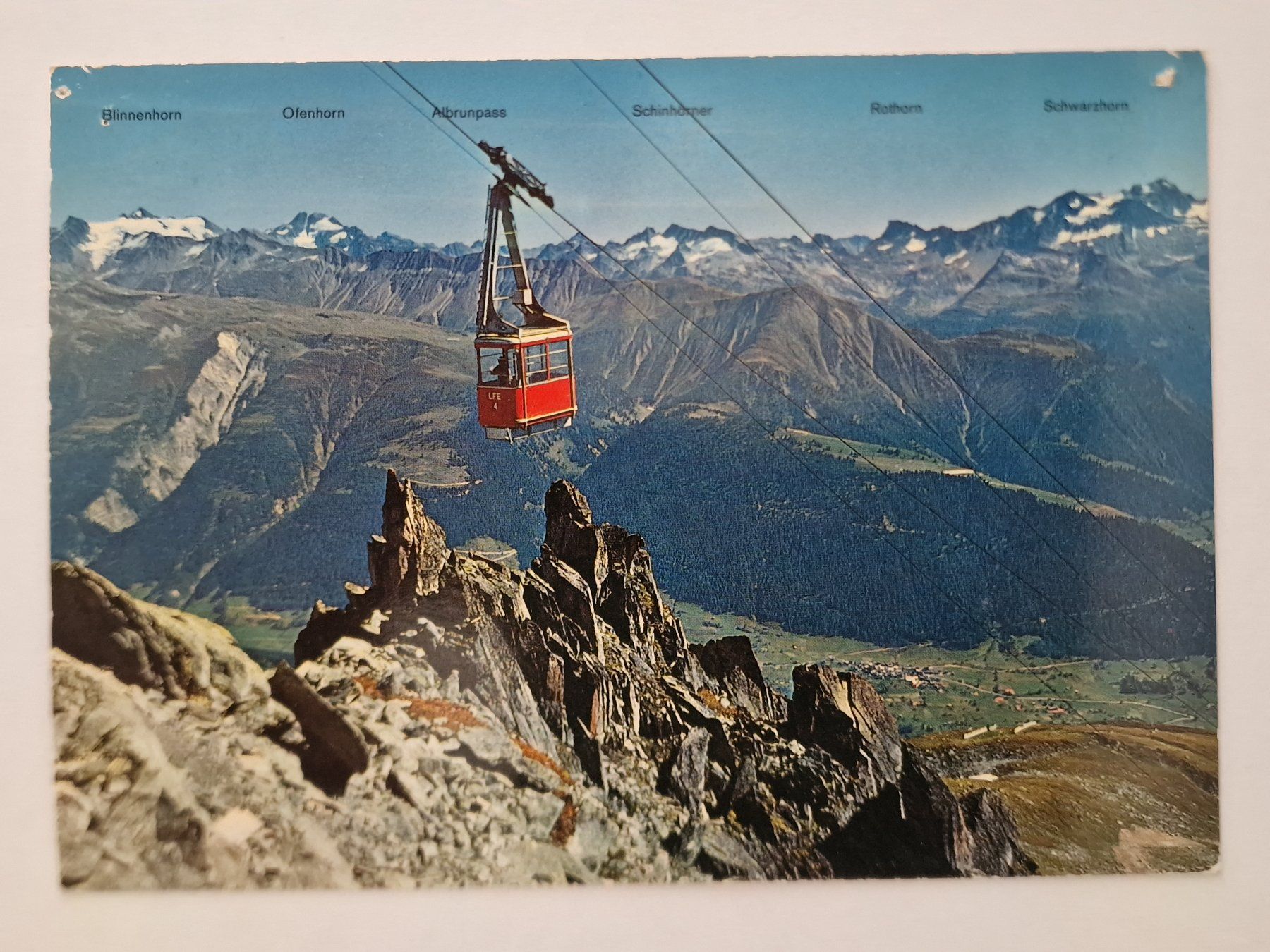 Cartoline postali: Luftseilbahn Fiesch - Eggishorn Wallis – Usato da Rüegsauschachen venduto da Hbru