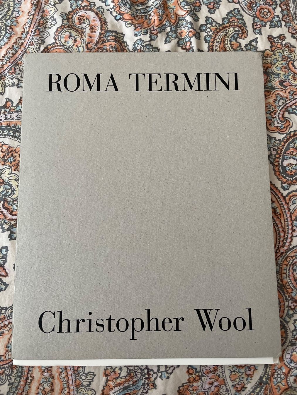 Libri: book  "Roma Termini" Christopher Wool Gagosian Gallery – Usato da Basel venduto da Amechan.