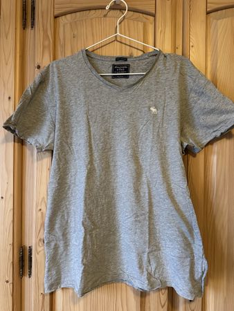 Abercrombie & Fitch Herren T-Shirt, Grau, Grösse L