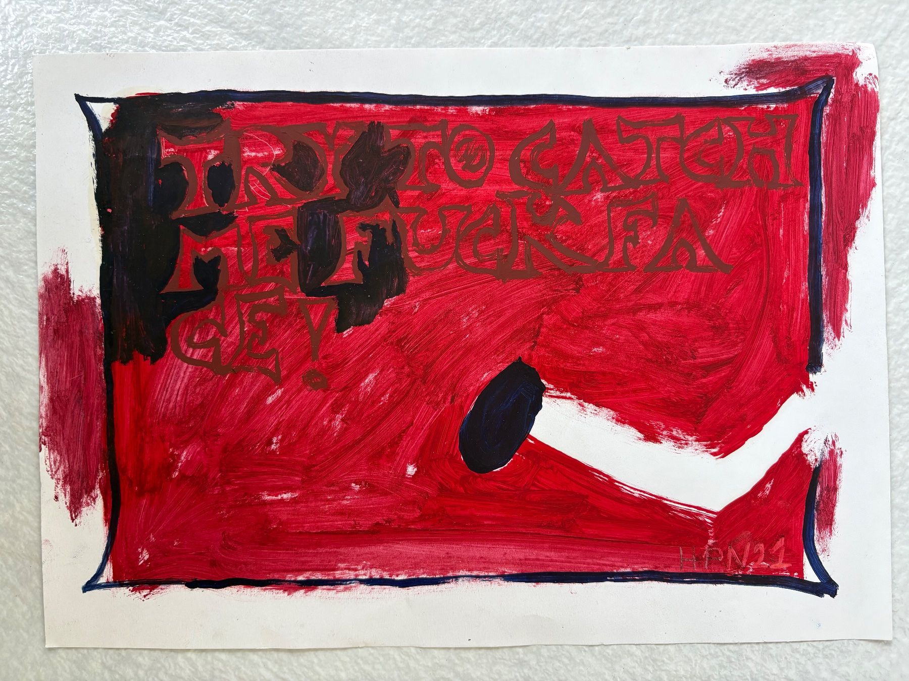 Dipinti: Tableau abstrait Artiste portugais Heron – Usato da peseux venduto da renaudloda