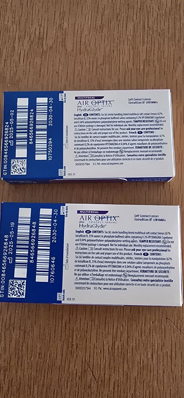 Kontaktlinsen: Alcon Air Optix +3.00 und +2.50 – Neu und originalverpackt aus Zeiningen von Efifi 2