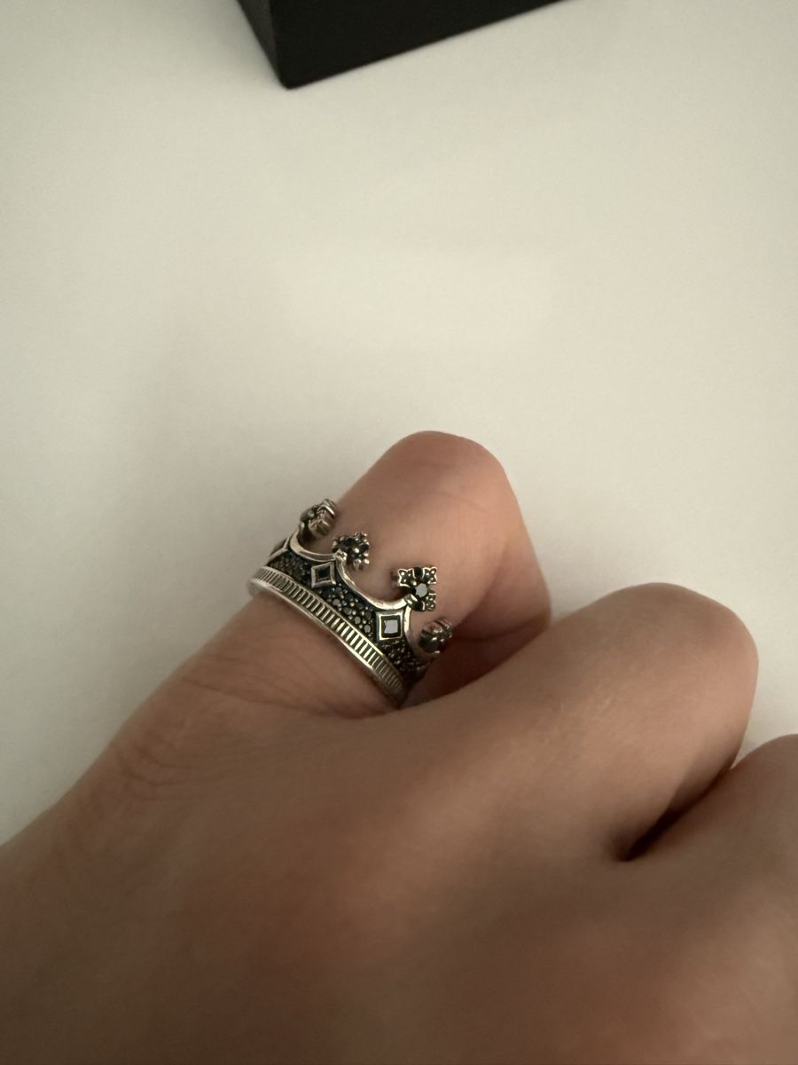 Thomas Sabo Anelli: Thomas Sabo Ring, Silber, Kronen Design, Grösse 48 – Nuovo e nell'imballaggio originale da St.Silvester venduto da fra_lk5n 1