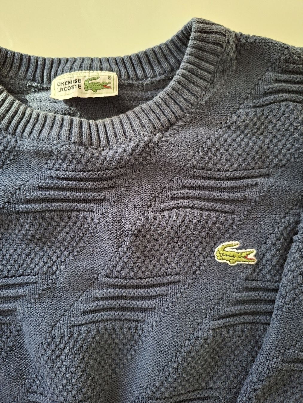 Lacoste Maglioni & Felpe: Pull Lacoste bleu marine texturé homme taille S – Usato da Renens VD venduto da ser_j2fn 1