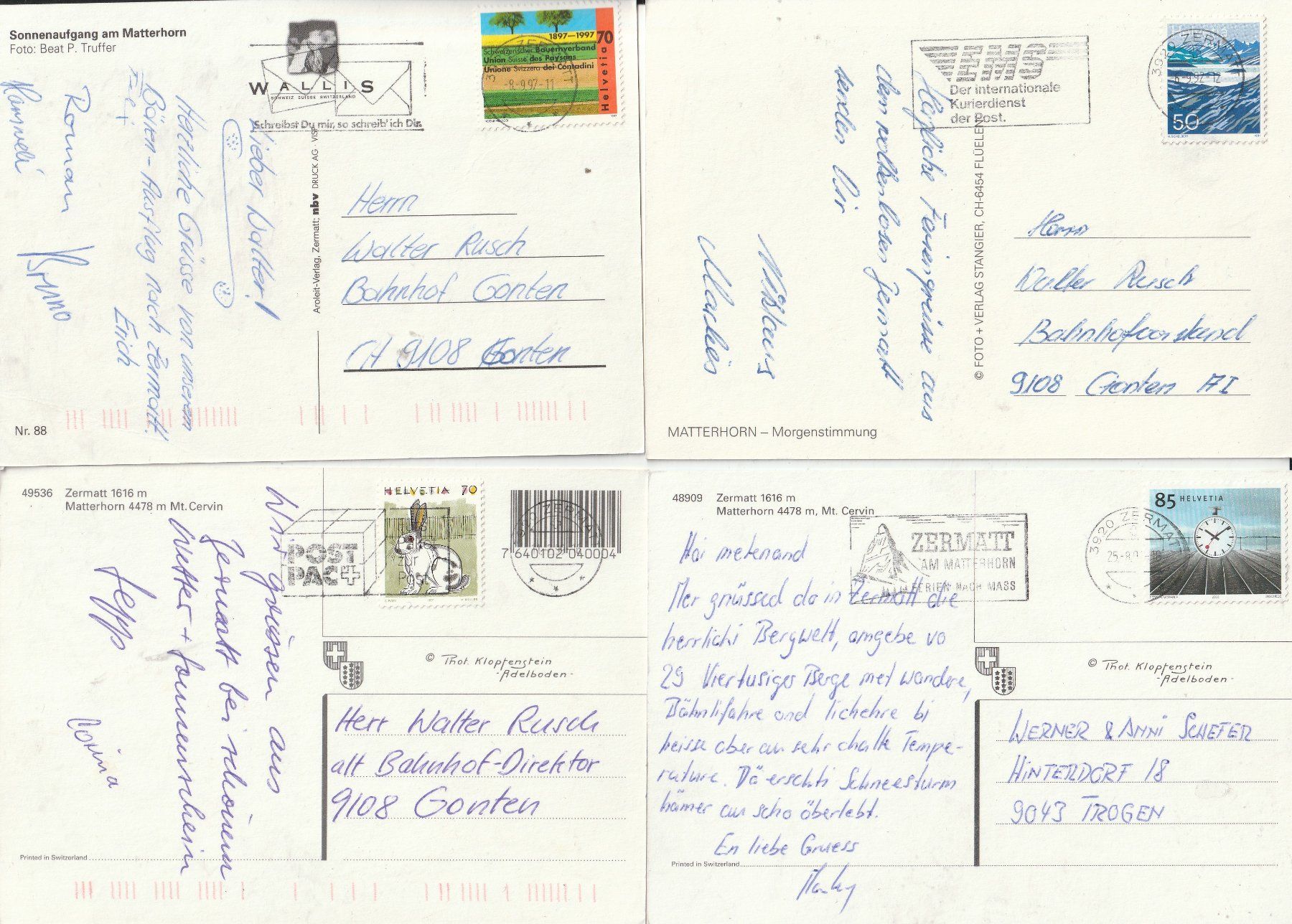 Cartoline postali: 12 Karten Matterhorn – Usato da Lumbrein venduto da made02 5