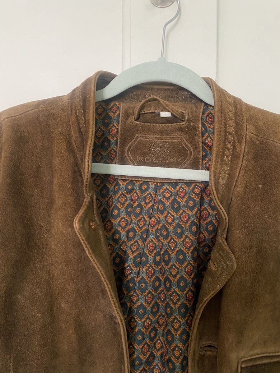 Vestes: Brown suede jacket vintage  – Neuf (Voir description) à Bern par alexjop 3