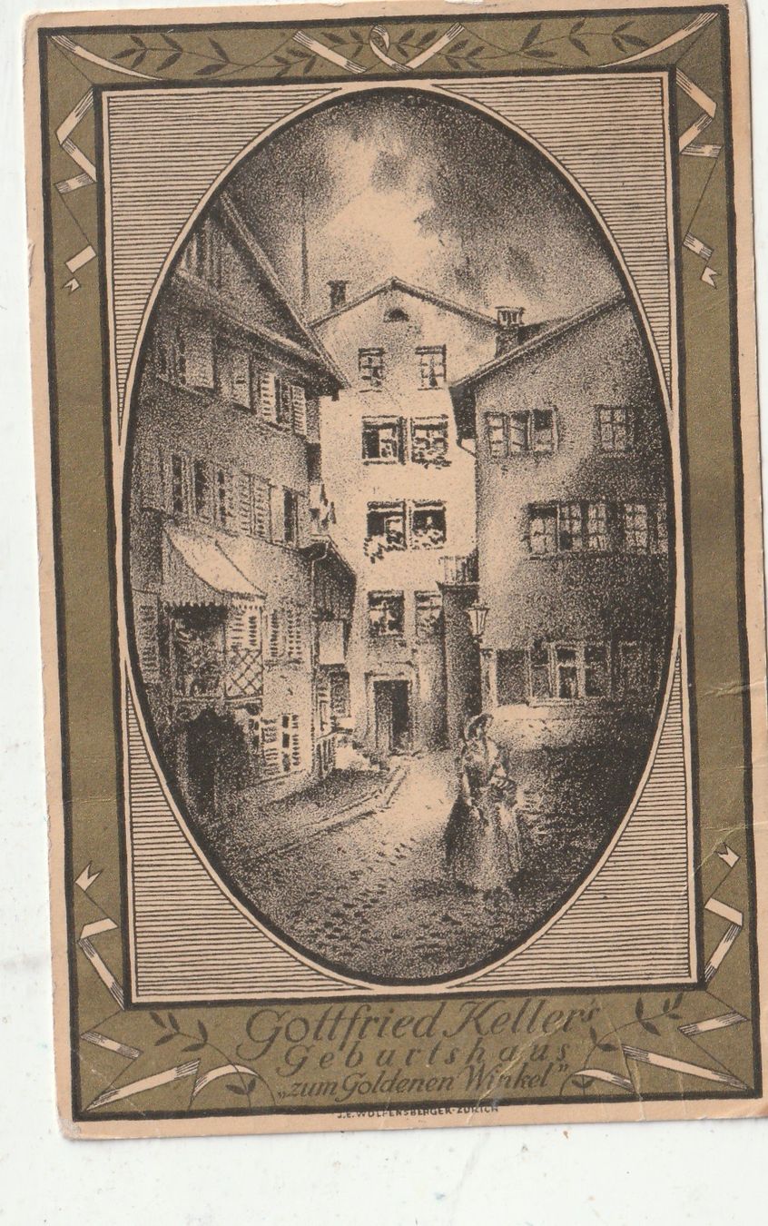 Ansichtskarten: Gotfried keller Geburtshaus – Gebraucht aus Lumbrein von made02
