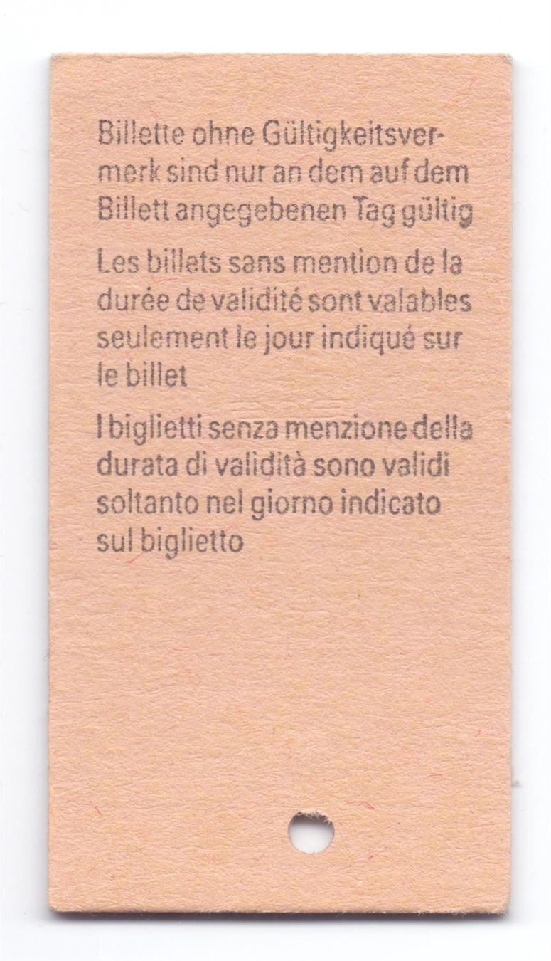 Biglietti: Billette Wengen - Lauterbrunnen WAB – Usato da Langenthal venduto da Sammlungs_aus 1
