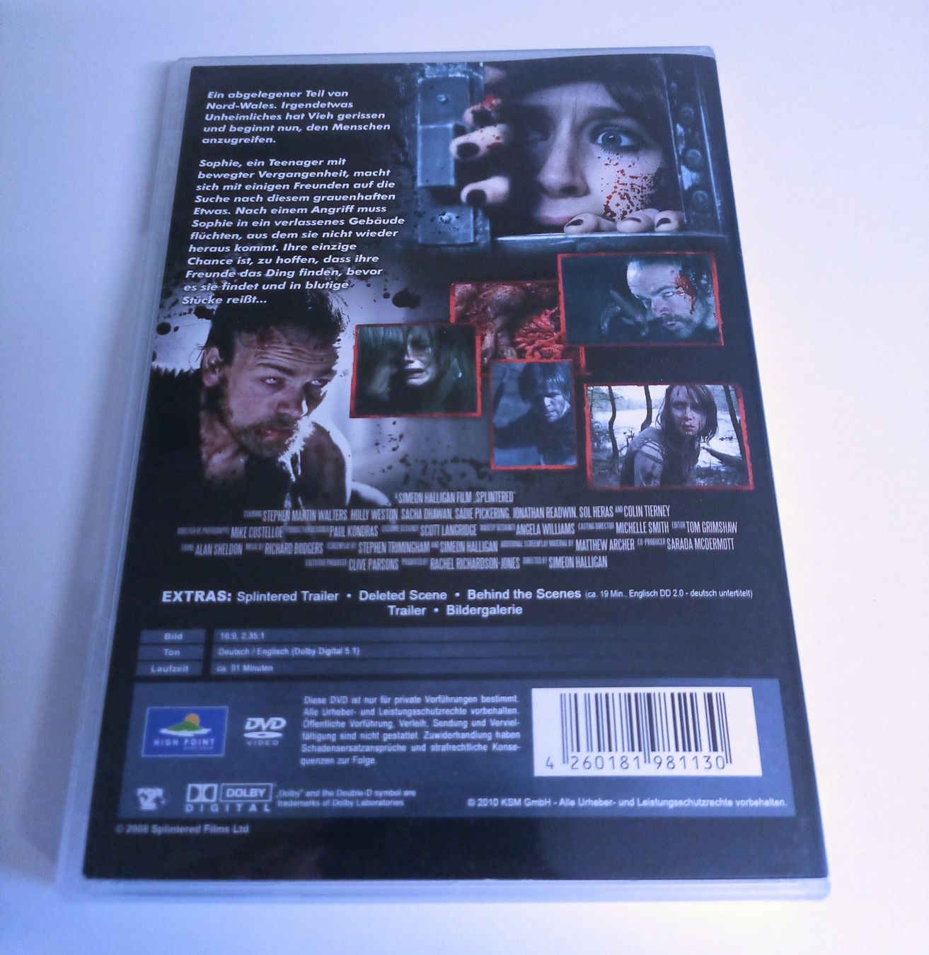 Tous les DVDs: Splintered - Glaubst du an Monster? – D'occasion à Köniz par Movieportal007 1