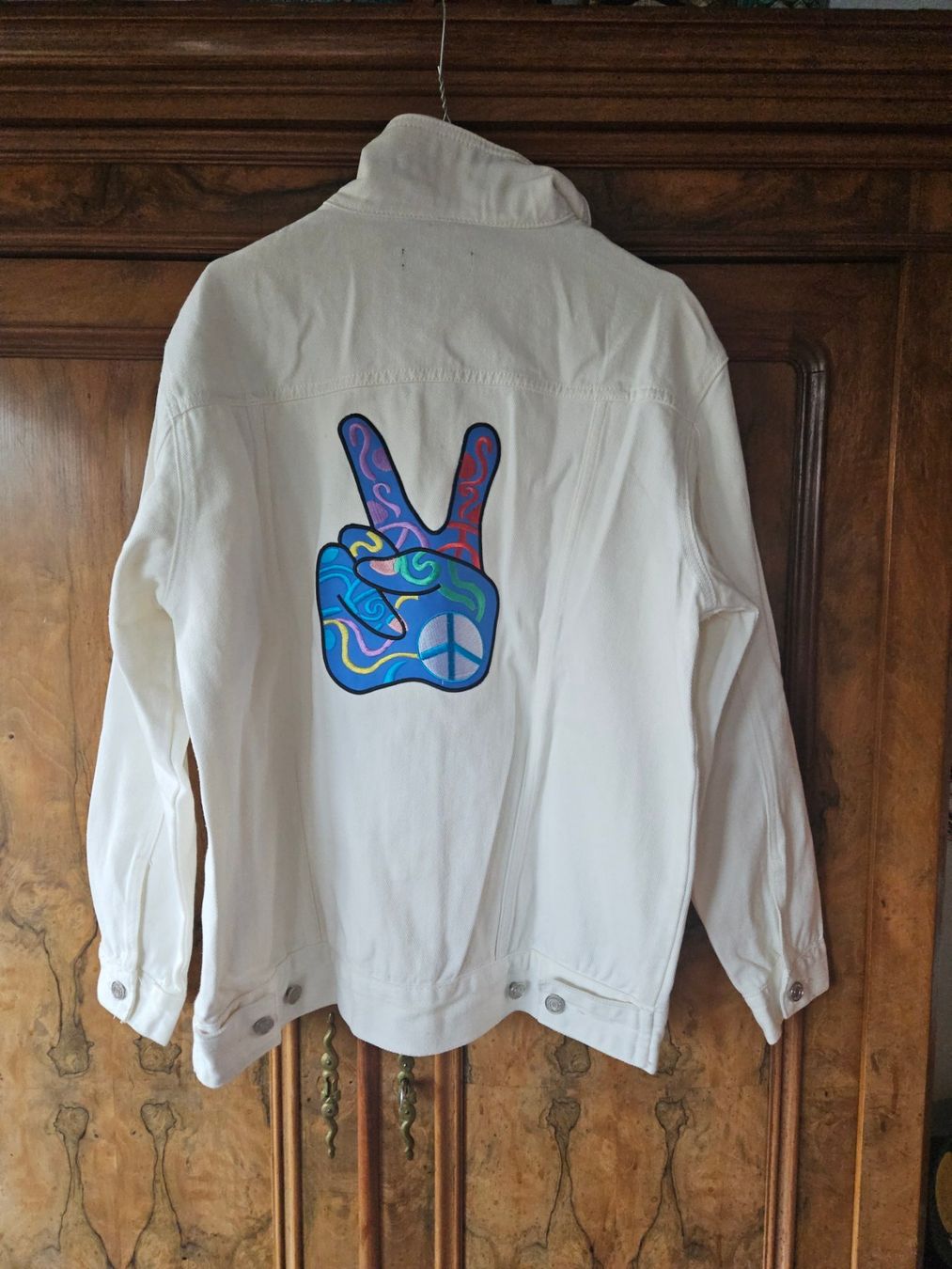 Jacken: Veste camionneur Jeans blanc taille 40 – Neu und originalverpackt aus Thônex von lacomtessedesfees 1