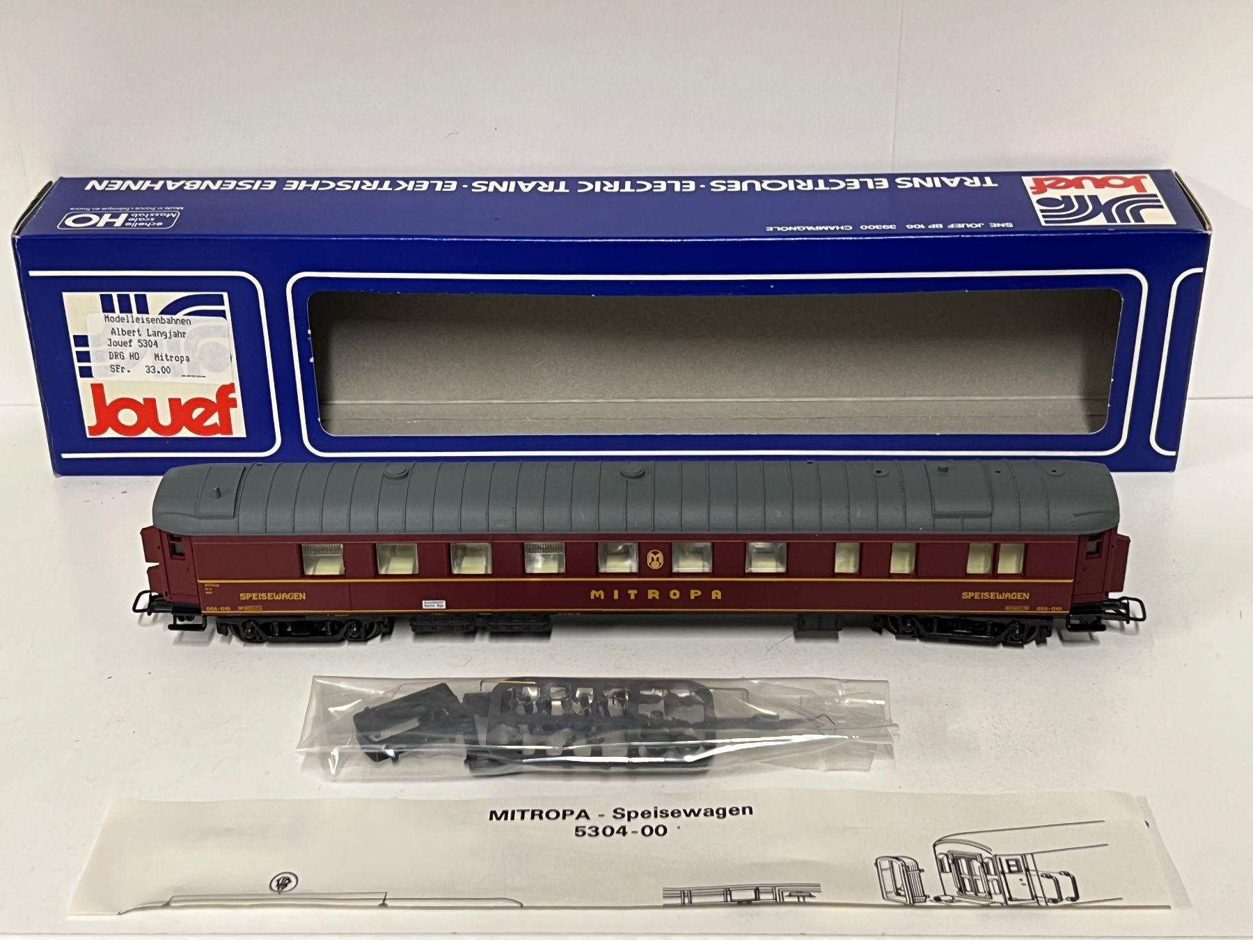 Jouef Trains électriques: Jouef 5304 MITROPA - Speisewagen H0 DC – D'occasion à Neuenhof par ludovicco