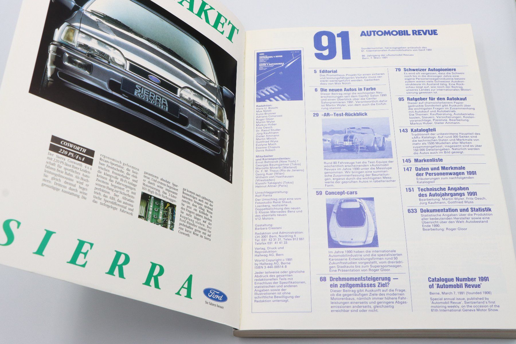 Riviste & Magazine: Automobil Revue Katalog 1991 – Usato da Bühl b.Aarberg venduto da Collectorpassions 2