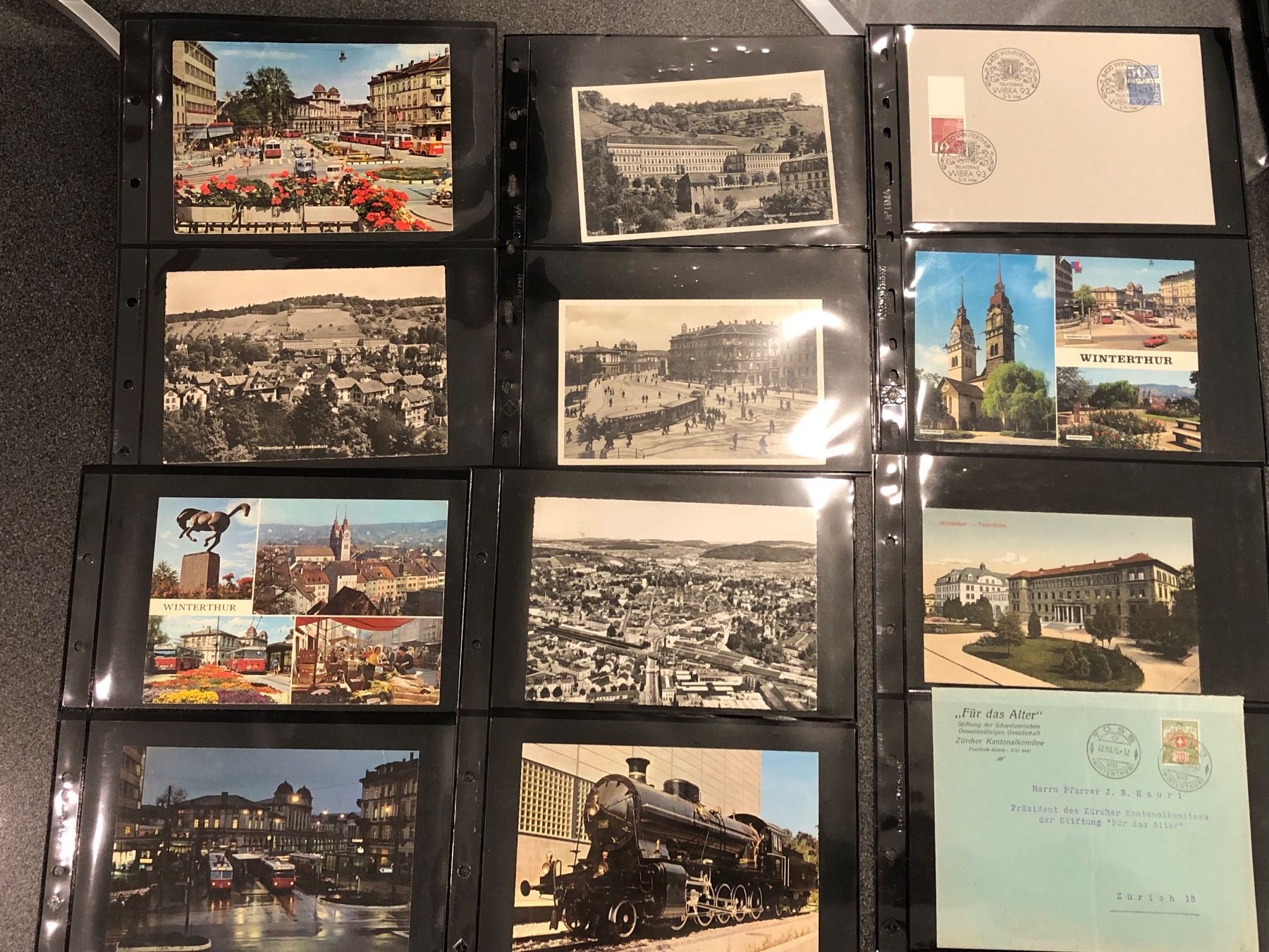 Ansichtskarten: Privat-Sammlung Winterthur - 56 Briefe & Ansichtskarten – Gebraucht aus Lufingen von Rac0 3