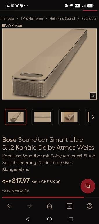 Heimkino: Bose Sounbar Komplettset – Gebraucht aus Biembach von cheffkev 4