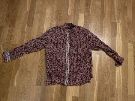 Off Cut Hemd, Grösse L, Rot Muster, Top Zustand!