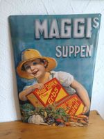 Maggi's Suppen Blechschild –  Vintage – Top Zustand