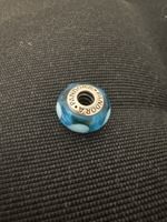 Pandora Charm Blauer Glas Murano Herz 😍