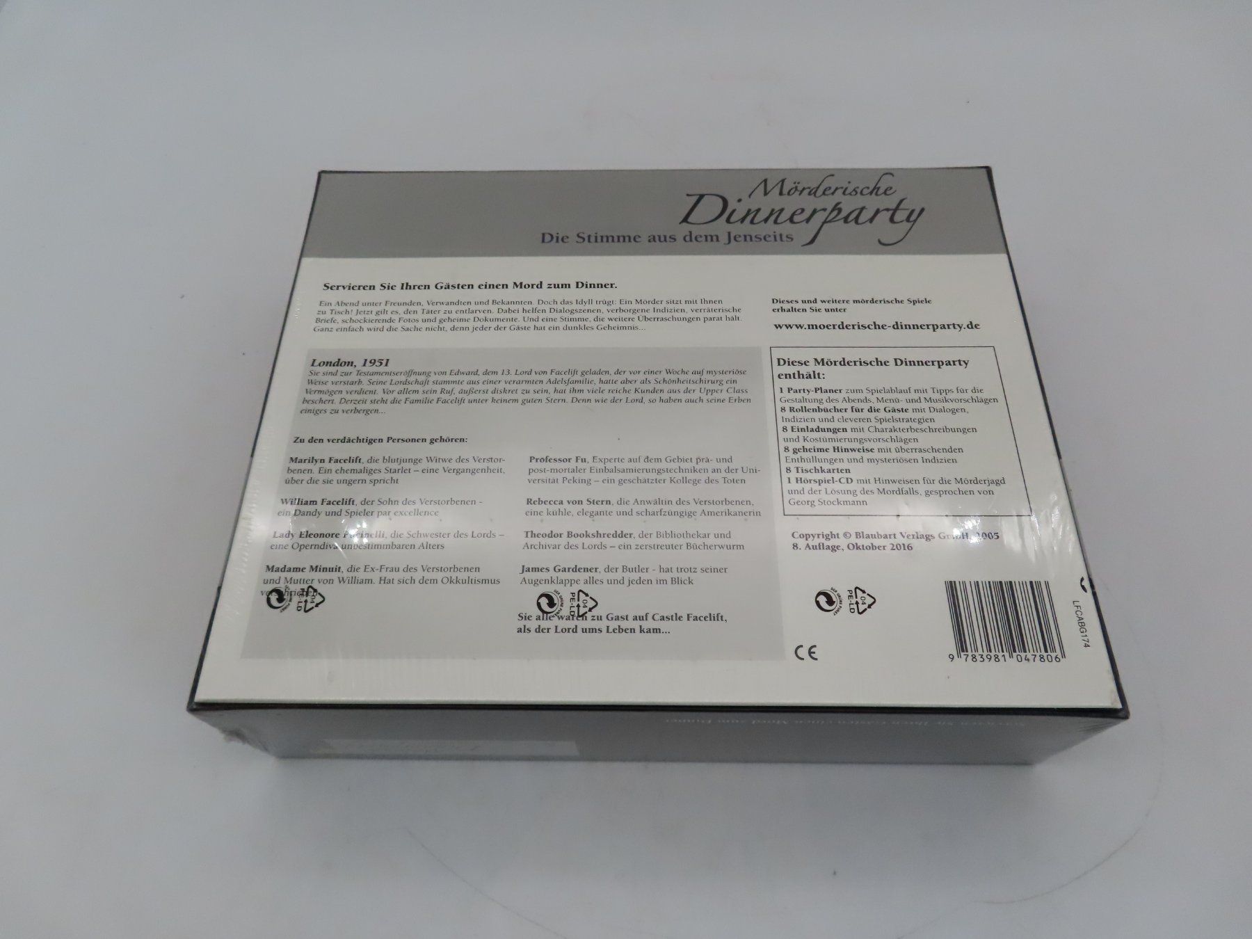 Giochi: Krimidinner Originalverpackt – Usato da Reinach BL venduto da WBZ-Flohmarkt 2