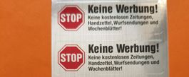 Stop Werbung, bitte keine Werbung Brieflkasten Sticker