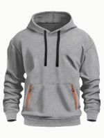 Fleecegefütterter Kapuzenpullover Gr. L