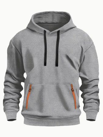 Fleecegefütterter Kapuzenpullover Gr. L