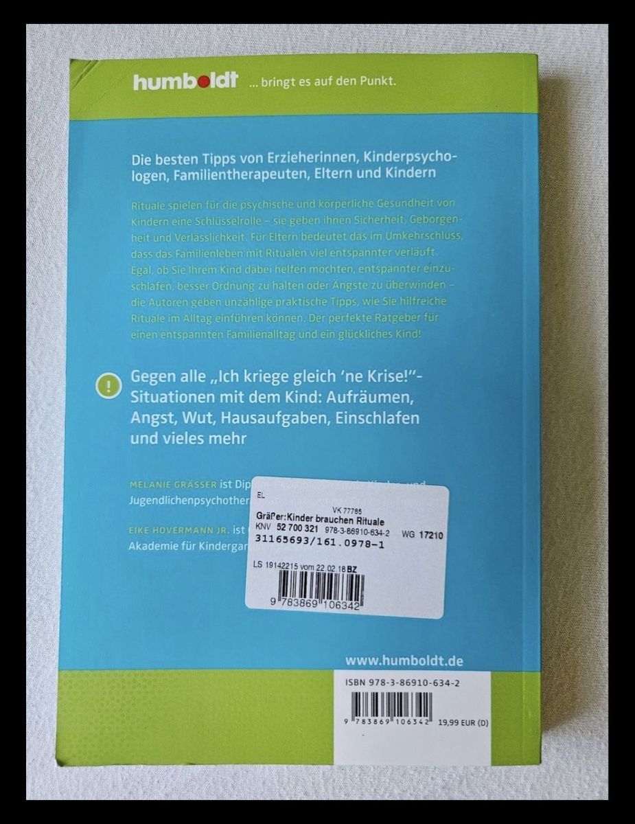 Libri: Buch Kinder brauchen Rituale – Usato da Weinfelden venduto da Maurii15 1