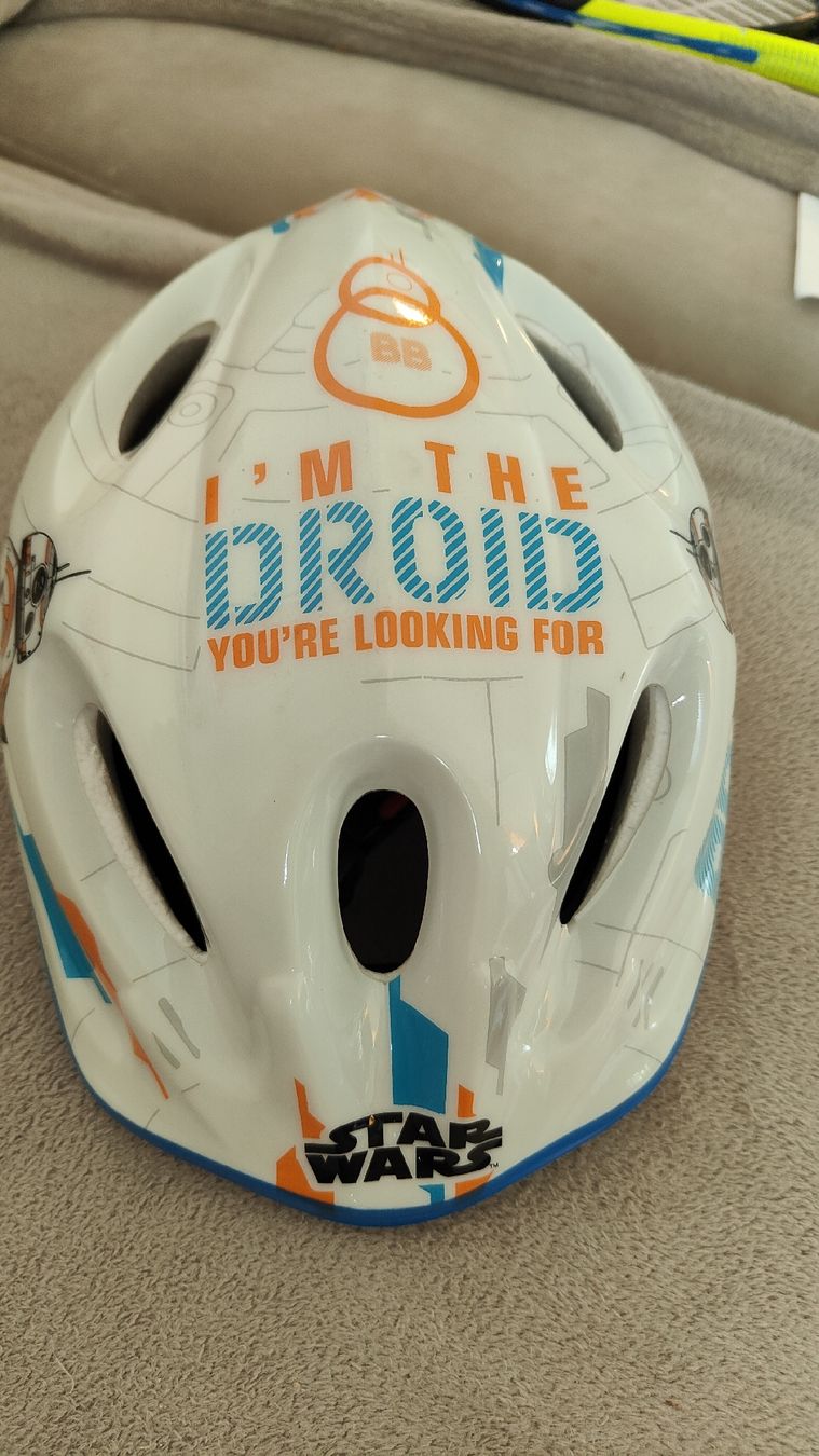 Caschi: Kinderhelm Velohelm Kask Star Wars Droid Grösse M – Usato da Mellingen venduto da Moss28 1