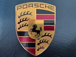 Emblem - PORSCHE Wappen original und fabrikneu in OVP - TOP!
