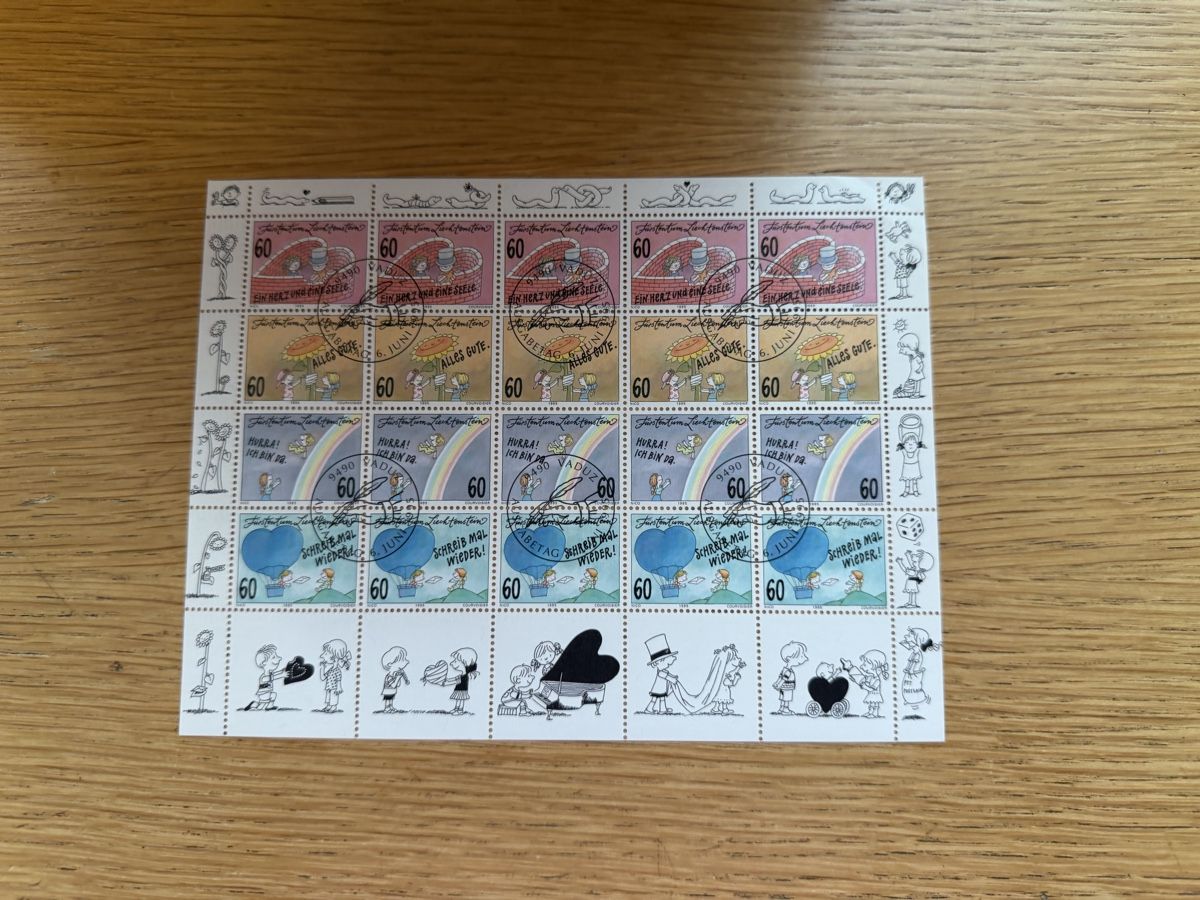 Alle Briefmarken: 11 Kleinbogen Liechtenstein  – Neu (gemäss Beschreibung) aus Murgenthal von Tina_4055 3