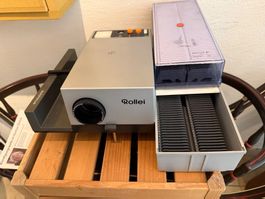 DIA Projektor Rollei mit Fernbedienung und 4 Magazinen