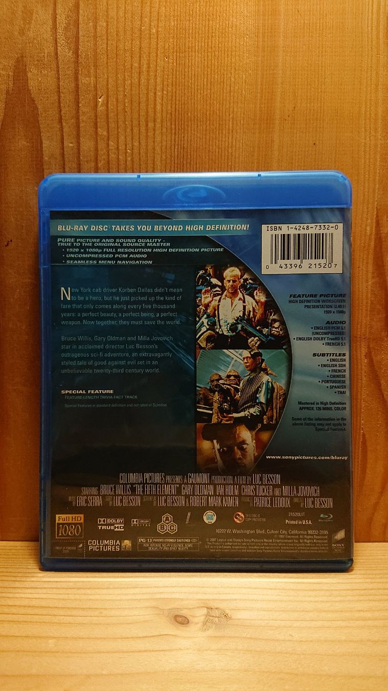 Alle DVDs: THE FIFTH ELEMENT Blu-Ray Englisch Version – Gebraucht aus Wilderswil von Exebub 1