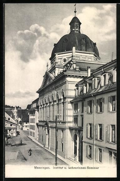 Cartoline postali: Menzingen, Institut und Lehrerinnen-Semi – Usato da Berlin venduto da bartko-reher