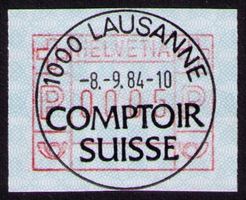 ATM 6_Sonder-VO 8.9.84_1000 LAUSANNE_COMPTOIR SUISSE