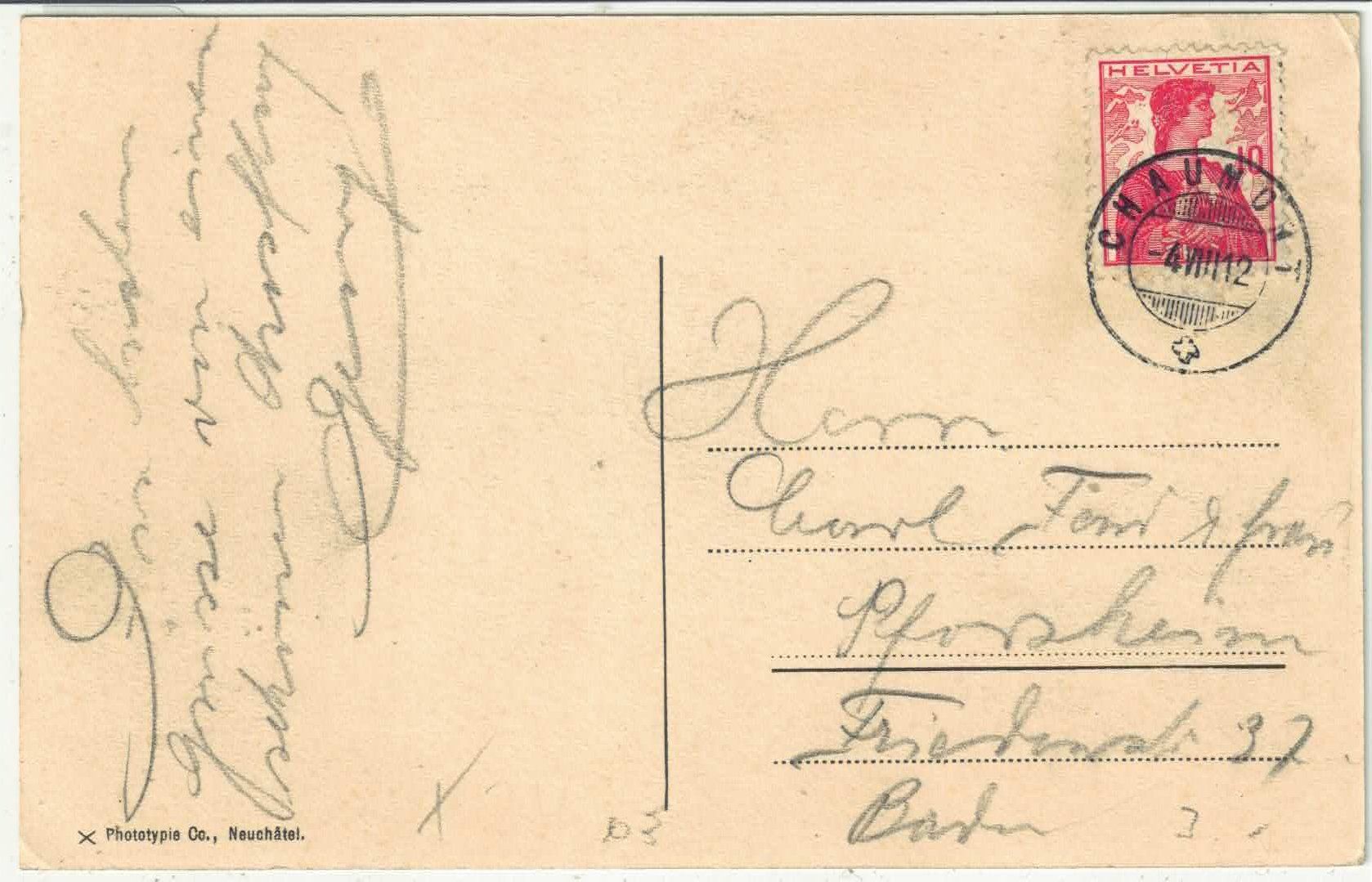 Cartoline postali: Chaumont - Le Petit Hotel – Usato da Ettingen venduto da Kartenplanet 1