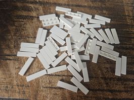 lego 2431 lot de 60 pièces White Tile 1 x 4