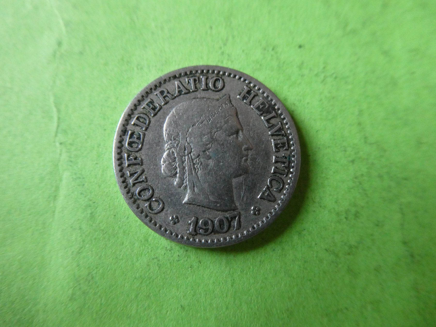 Tutti le monete: Schweiz 1907, 10 Rappen – Usato da Hinterforst venduto da Rohusri