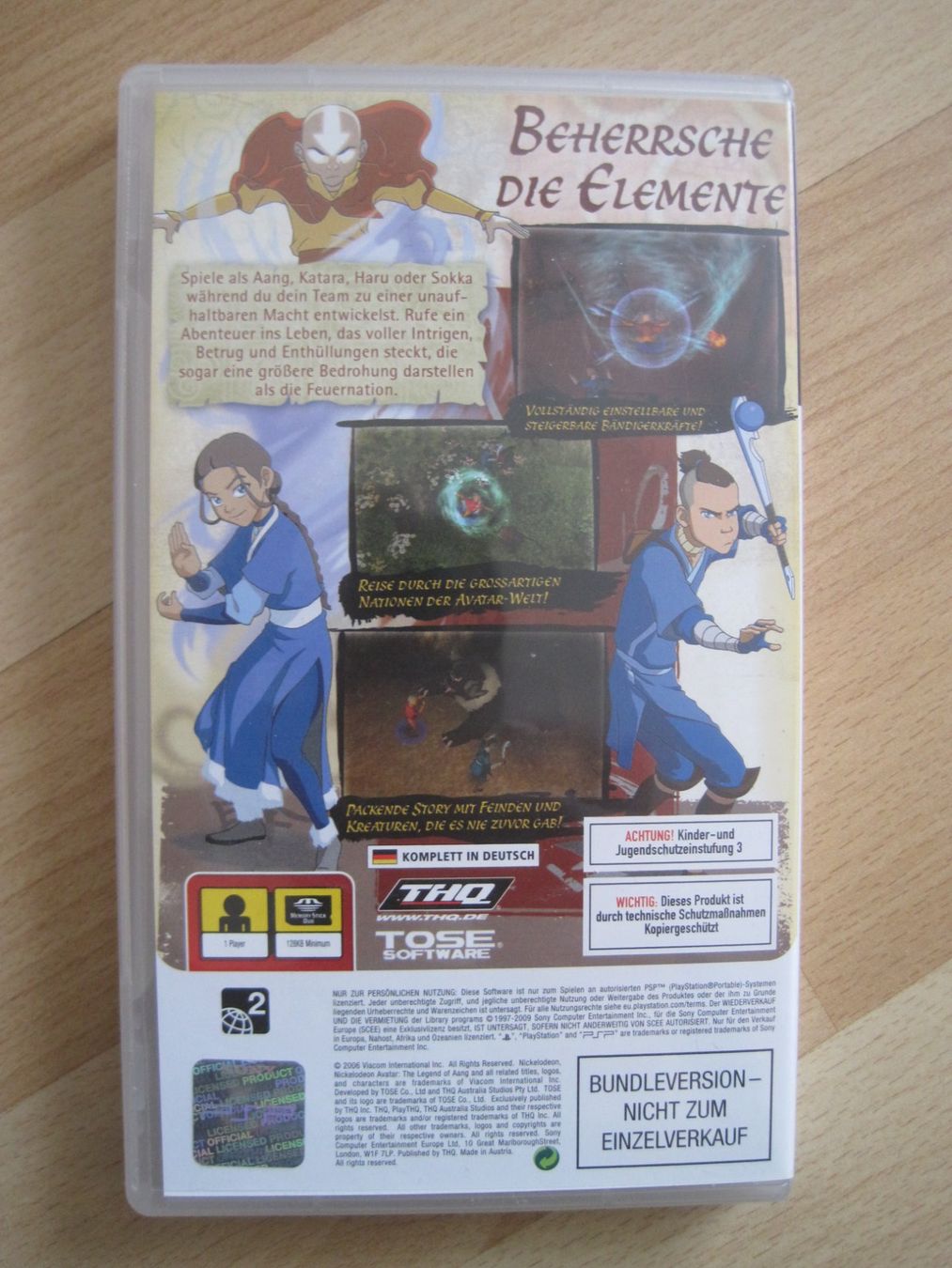 Giochi: Avatar  PSP Der Herr Der Elemente – Usato da Gossau SG venduto da Noryflory 1