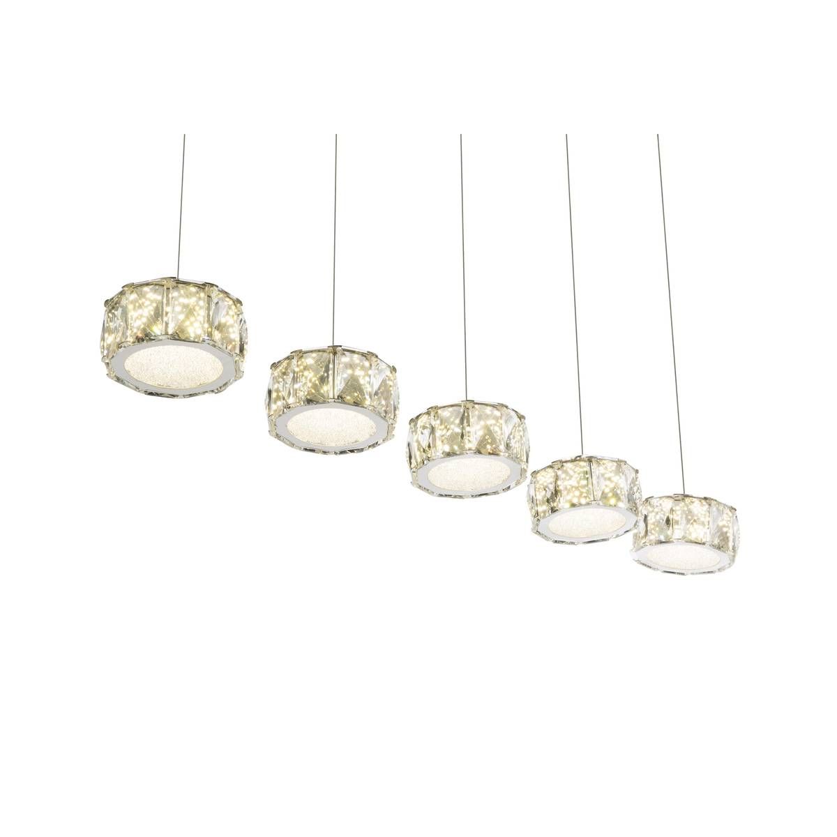 Lampadari & plafoniere: LED Pendelleuchte, Chrom, 82 cm x 16 cm – Nuovo (secondo la descrizione) da Kreuzlingen venduto da Smart-Light 5