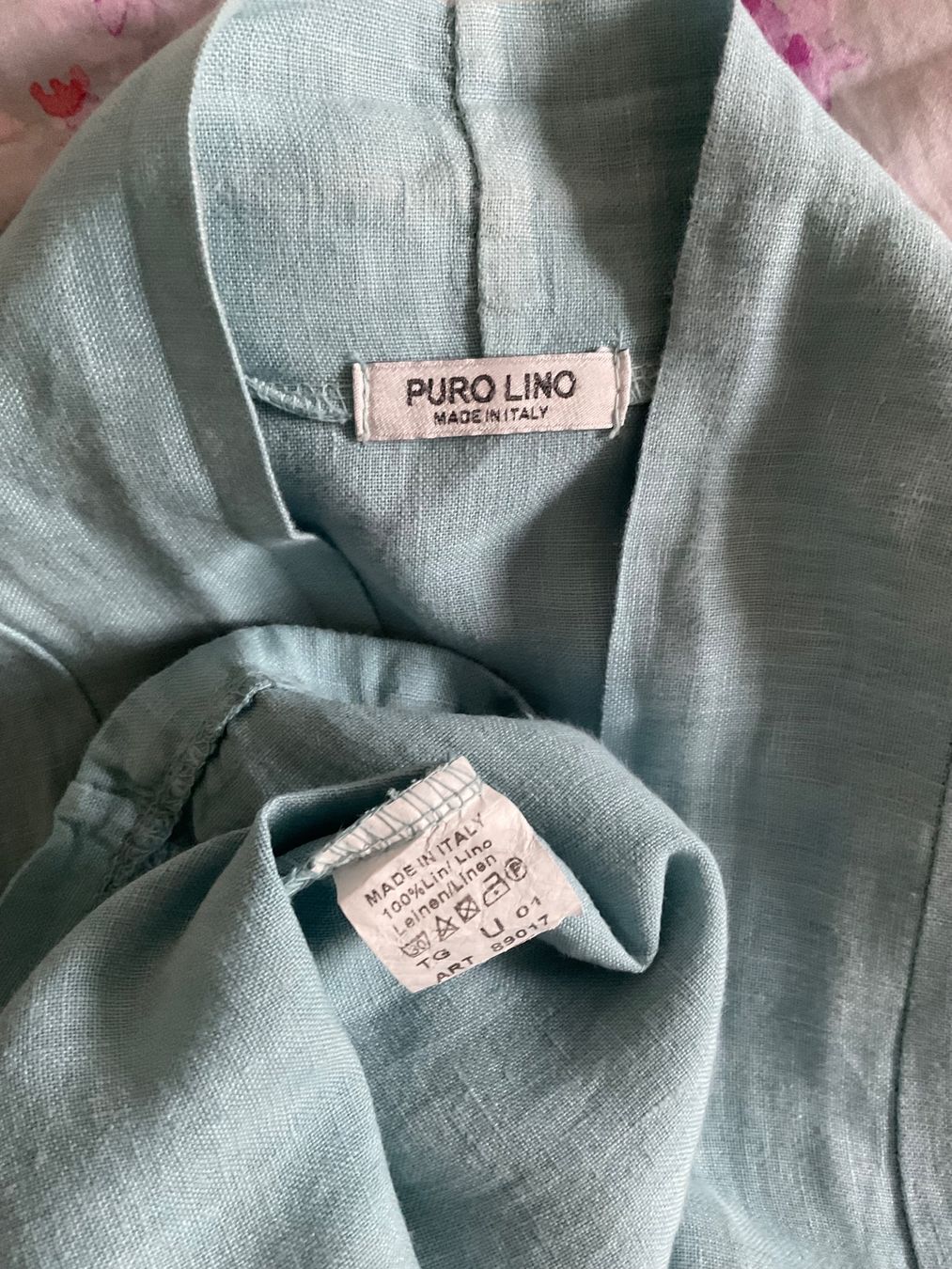 Giacche: PURO LINO 100% Leinen oversize Jacke Gr ca L/XL hellblau – Usato da Urdorf venduto da alda02 5