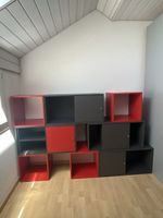 Korpus Regal rot/anthrazit von Micasa Marke Linus