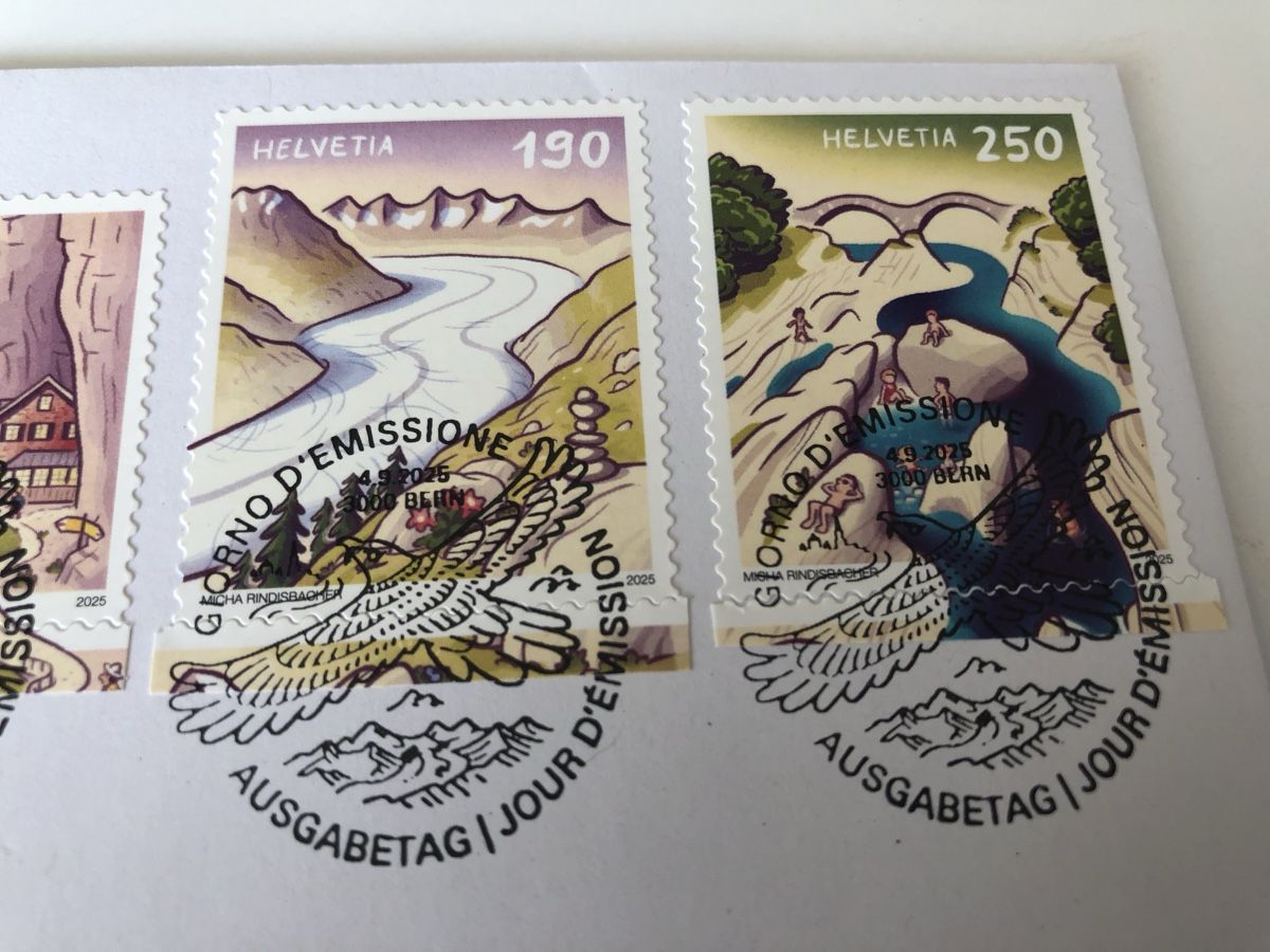 Tutti i francobolli: Neueste Markenausgabe 4.9.2025. - FDC Blockausschnitte – Usato da Lufingen venduto da Rac0 1