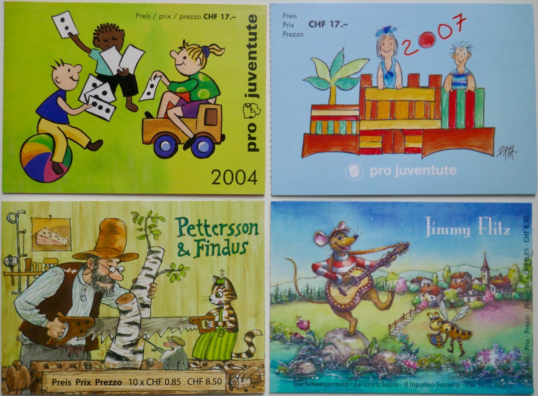 Alle Briefmarken: 4 Stk Markenheftchen postfrisch** – Neu (gemäss Beschreibung) aus Möhlin von PHILABARTIS