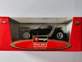 SMART, Roadster (2003) schwarz von Bburago die cast 1/18