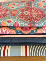 Stoffpaket, ideal für DIY-Projekte im farbenfrohen Stil!