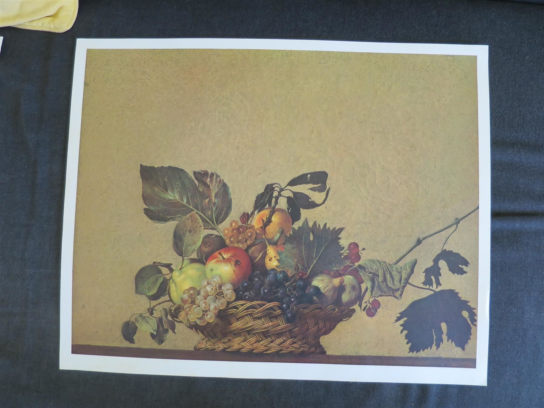 Poster & Bilder: Michelangelo di Garavaggio - Früchtekorb; Kunstdruck – Gebraucht aus basel von setomse